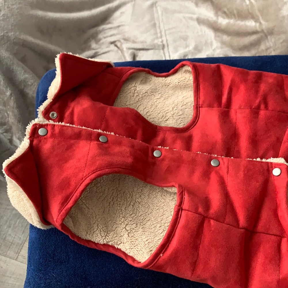 PS+ thick fleece/suede doggy coat.